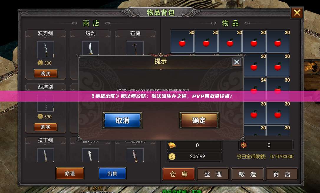 《荣耀出征》魔法师攻略：敏法流生存之道，PVP团战掌控者！